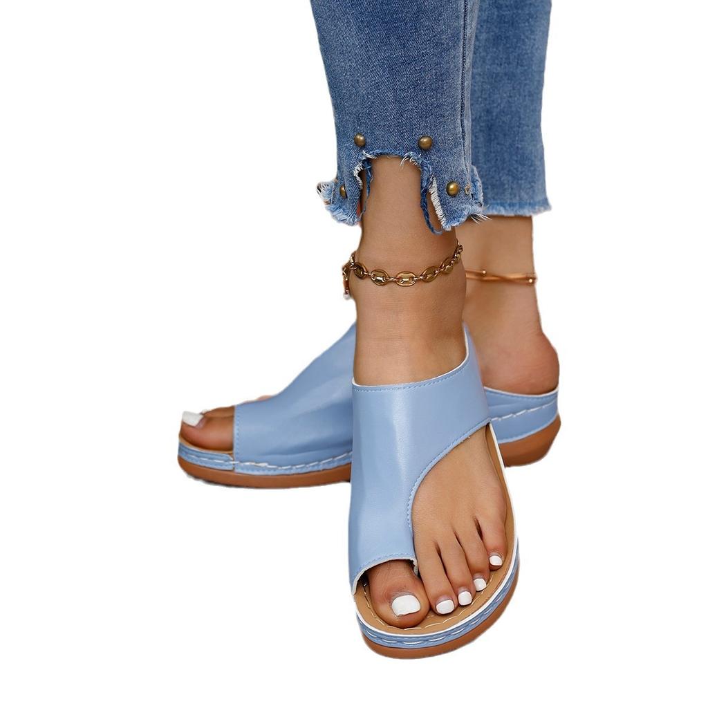 Women Casual Flat Shoes Summer Sandals Beach Fashion Shoes Clip Toe Sandals
