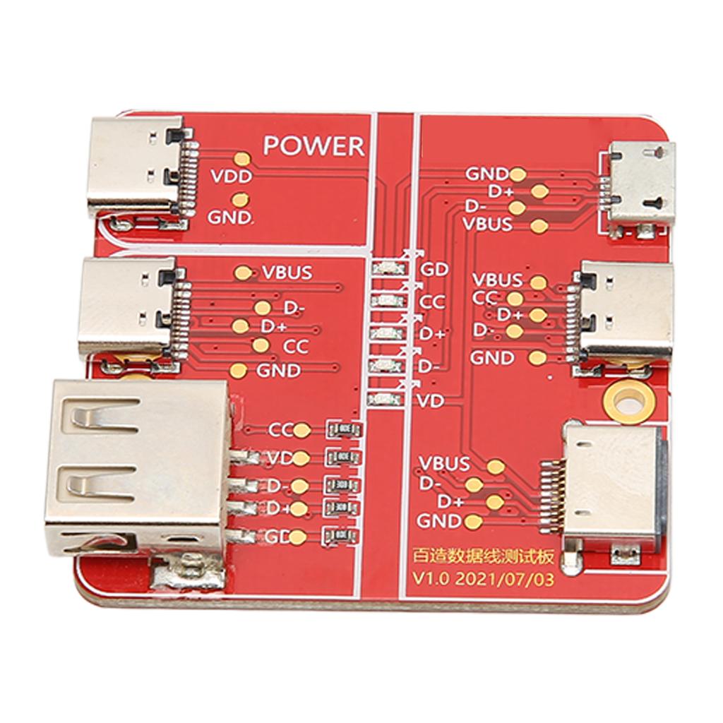 Charging Test Card 3 in 1 Data Wire Test Fixture Accurate Type C Micro for IOS Interface