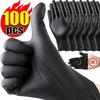 20-100PC Disposable Glove Packaging Black Nitrile Gloves Household Kitchen Cooking Tools Car Wash Household Cleaning Work Gloves