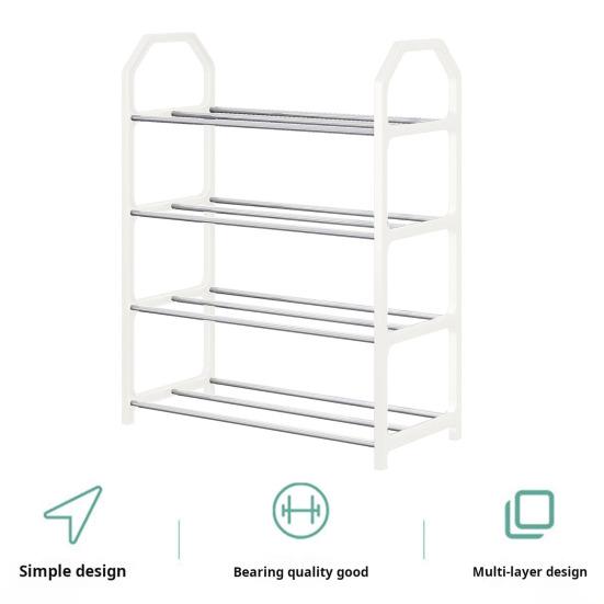 4-Tier Shoe Rack Versatile Storage Organizer Large Capacity Sturdy Construction Simple Installation Entryway Bedroom Shoe