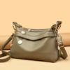 Women's Large-capacity Leather Bag  Messenger Bags  Monochromatic  Luxury  Female  Shoulder  Crossbody  Tote  High Quality