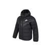 New Men Logo Casual Hooded Down Jacket Black DV0754-010
