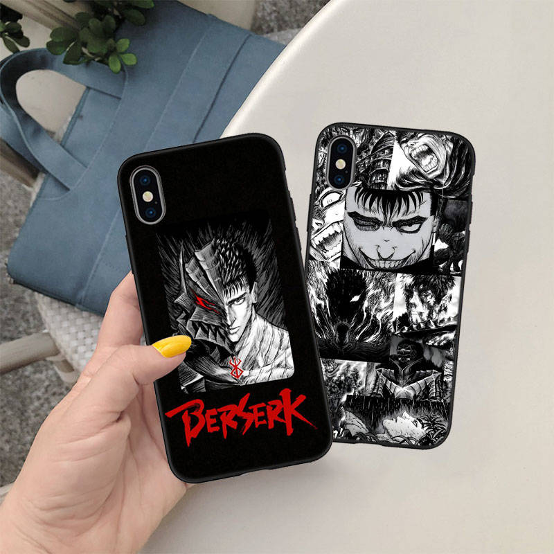 ED8 Berserk Guts Phone Case for Samsung Note 20 10 Plus Ultra Lite A51 A52 A53 A71 A72 A73 A82 M20 M30 M21 M31 M51 A11 A30S A20S A50S A70