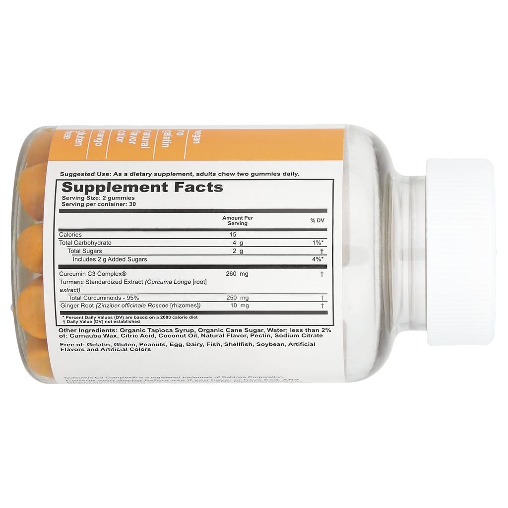 T-RQ Adult Gummies, Turmeric + Ginger, 60 Gummies