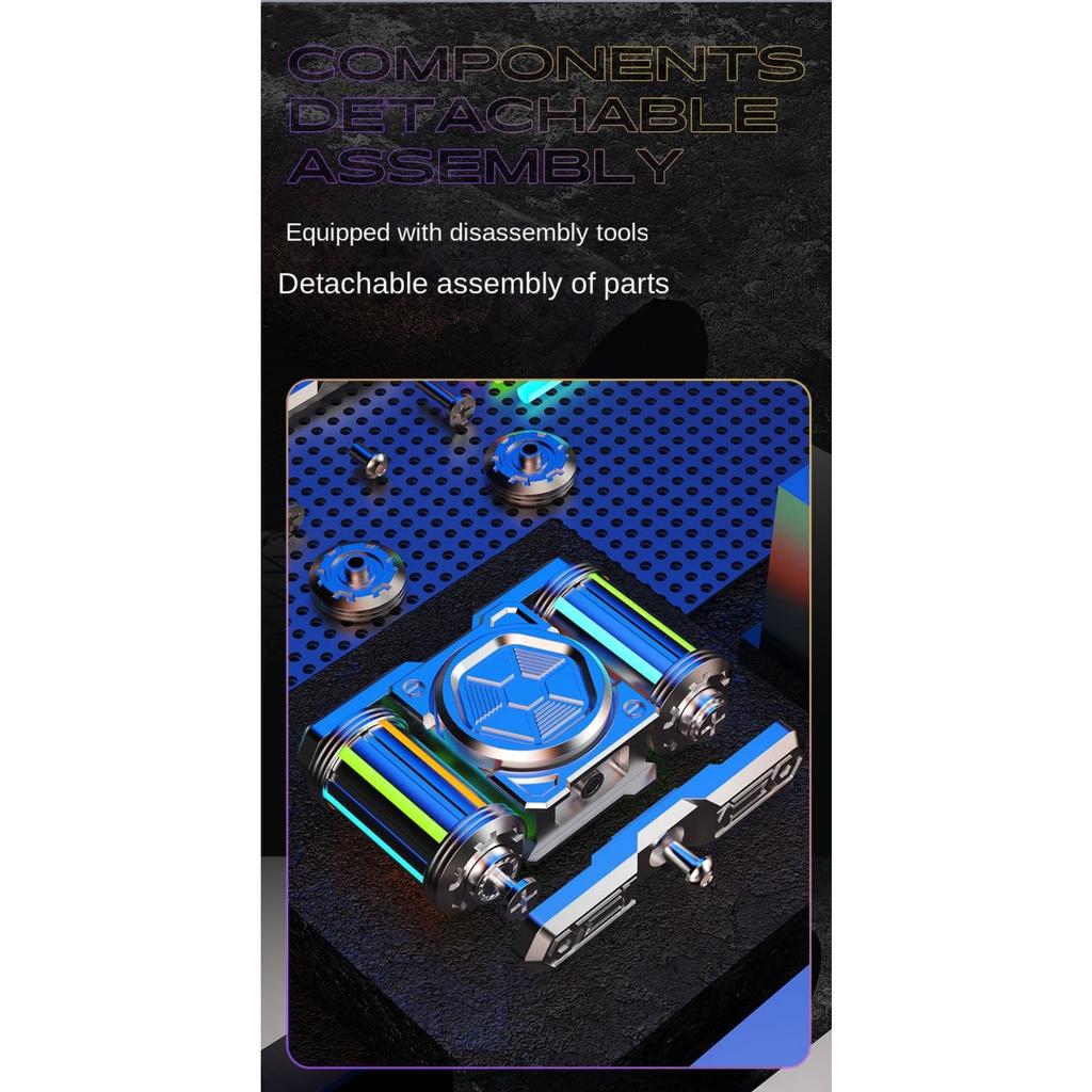 EDC Best Luminous Fidget Spinner Relieve Stress Relief Toy Antistresse Decompression Hand Metal Alloy Roller Children's Adults