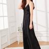 Silk Sling Lace Nightdress Women Pajamas Solid Korean Elegant V Neck Classic Basic Summer Comfortable Homewear Chic