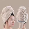 Solid Color Dry Hair Cap Water Absorbent Quick Drying Turban New Hair Towel Wrap Bath
