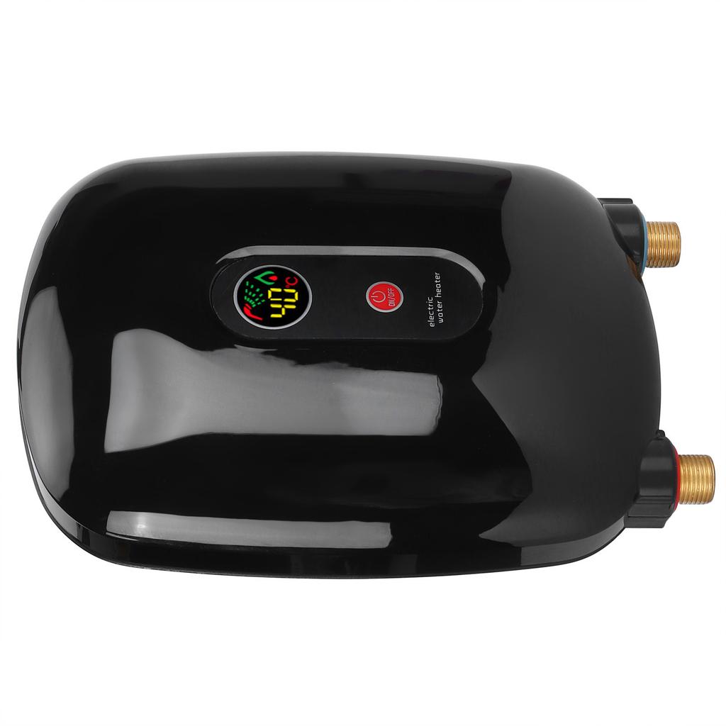 Instant Water Heater Mini Electric Tankless Heating Equipment Bathroom Shower Supply BlackAU 220V