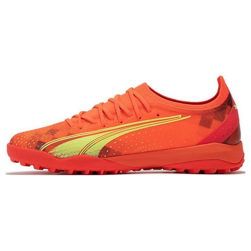 Puma Ultra Ultimate Cage Round Toe Comfortable TT (Rubber Studs) Soccer Shoes Men Soccer Shoes Orange 106893-03