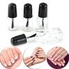2Ml/3Ml Empty Nail Polish Clear Glass Bottle Storage Container With Black Cap