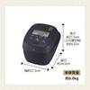Zojirushi Rice Pressure IH Rice Extremely Slate Black Cooker, Cooker, 5.5 Cups, Cooked, NW-WA10-BZ