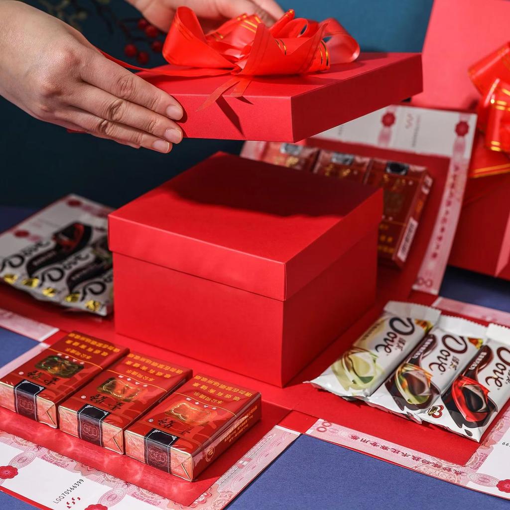 Surprise Explosion Box Handmade Assembled Snack Gift Box for DIY Valentine's Day Birthday Wedding New Year Anniversary Gifts