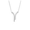 [N7313] - Silver Necklace 'Sissi' Silver-white (rhodium-plated) - 30x20 Mm