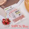50PCS/Bag Household Plastic Fruit Disposable Forks Mini Cartoon Food Picks Dessert Fruit Snack Cake Dessert Party Supplies