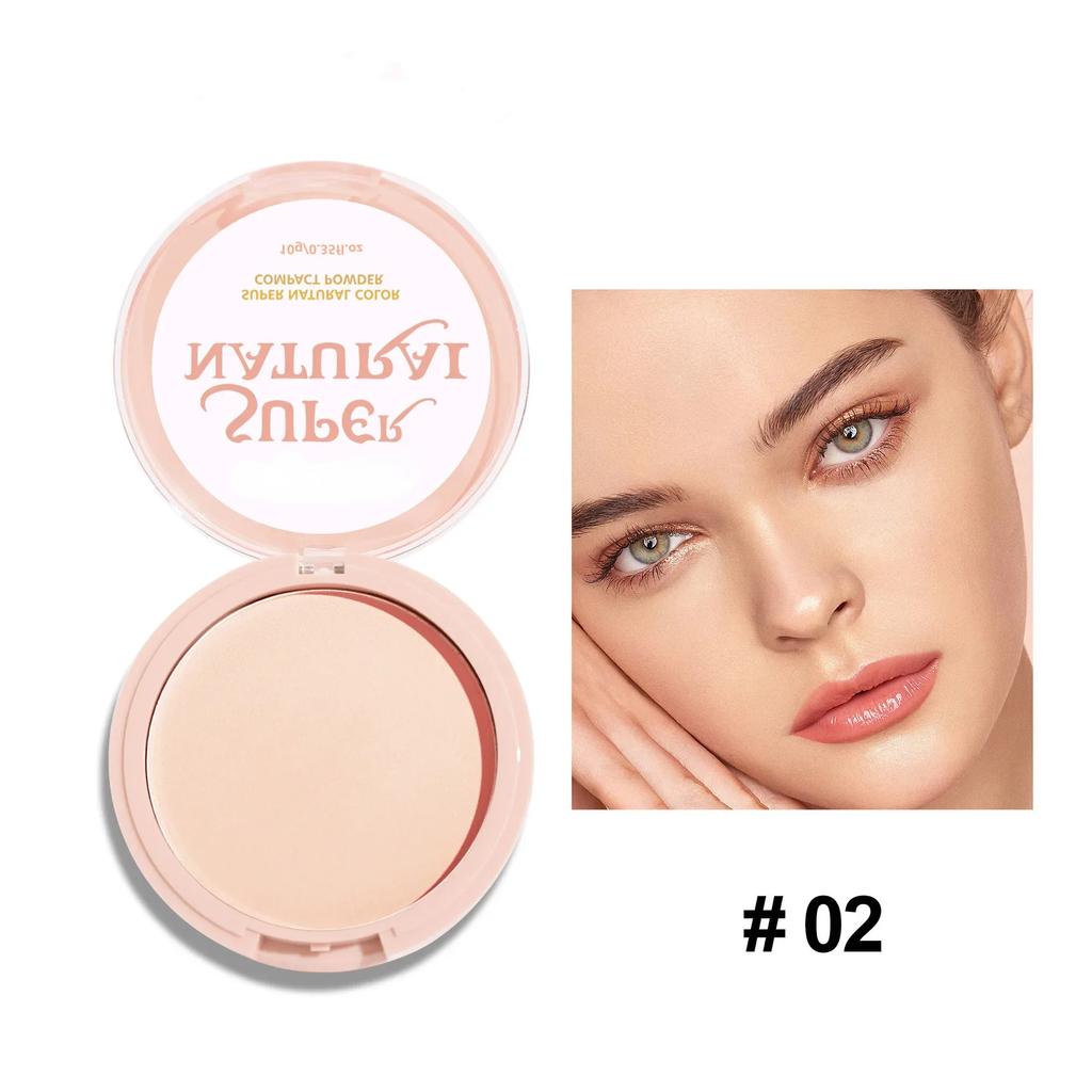 8 Colors Face Setting Powder Compact Oil-Control Concealer Pressed Powder Matte Smooth Finish Full Coverage Foundation Cosmetics