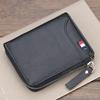 Men's Zipper Wallet Short, Large Capacity, Fashionable High Quality PU Leather Wallets Multi-Slot Coin Pocket Card Holder Case