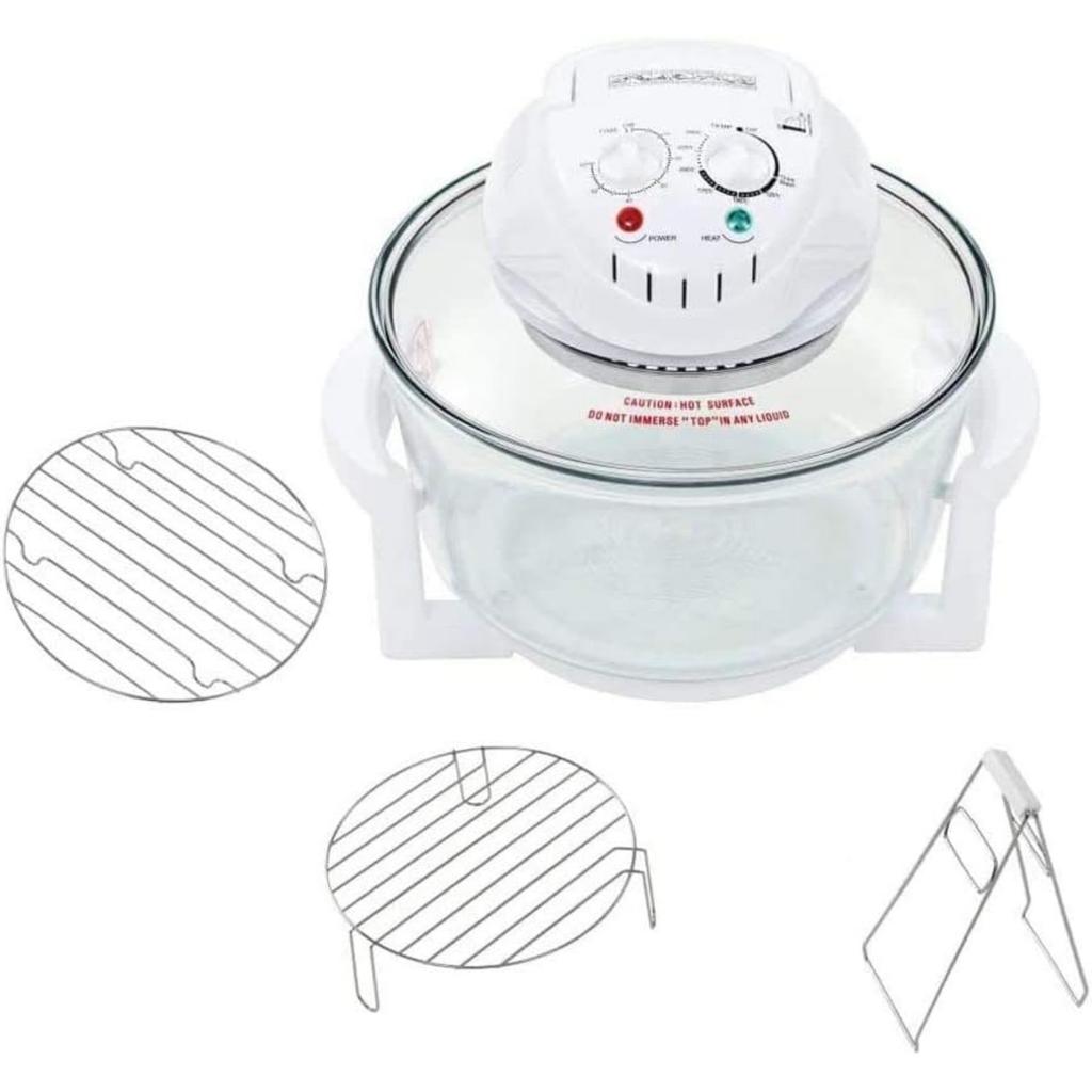 Electric Air Fryer Turbo Convection Oven Roaster Steamer,Halogen Oven Countertop Great for French Fries & Chips