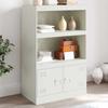 VidaXL Buffet White 67x39x107 Cm Steel, Cabinet, Side Cabinet, Storage Cabinet, Cabinets, Cupboard, High Buffet, 841672