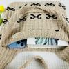 Yogodlns Women's Bow Shoulder Bag Aesthetics Crochet Handbag Purses Knitted Shopping Bag Summer Beach Bag Ladies Woven Tote Bags