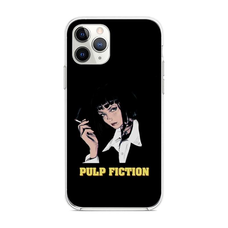 Cool Movie Pulp Fiction Phone Case For IPhone 14 13 12 11 XS X 8 7 6 Plus Mini Pro Max SE 2022 Soft Transparent Phone Cover
