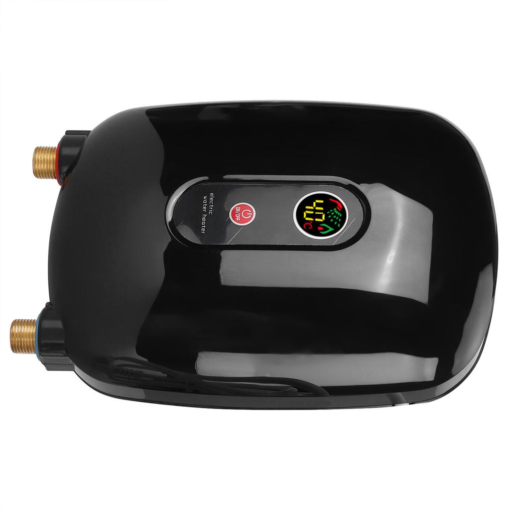 Instant Water Heater Mini Electric Tankless Heating Equipment Bathroom Shower Supply BlackAU 220V