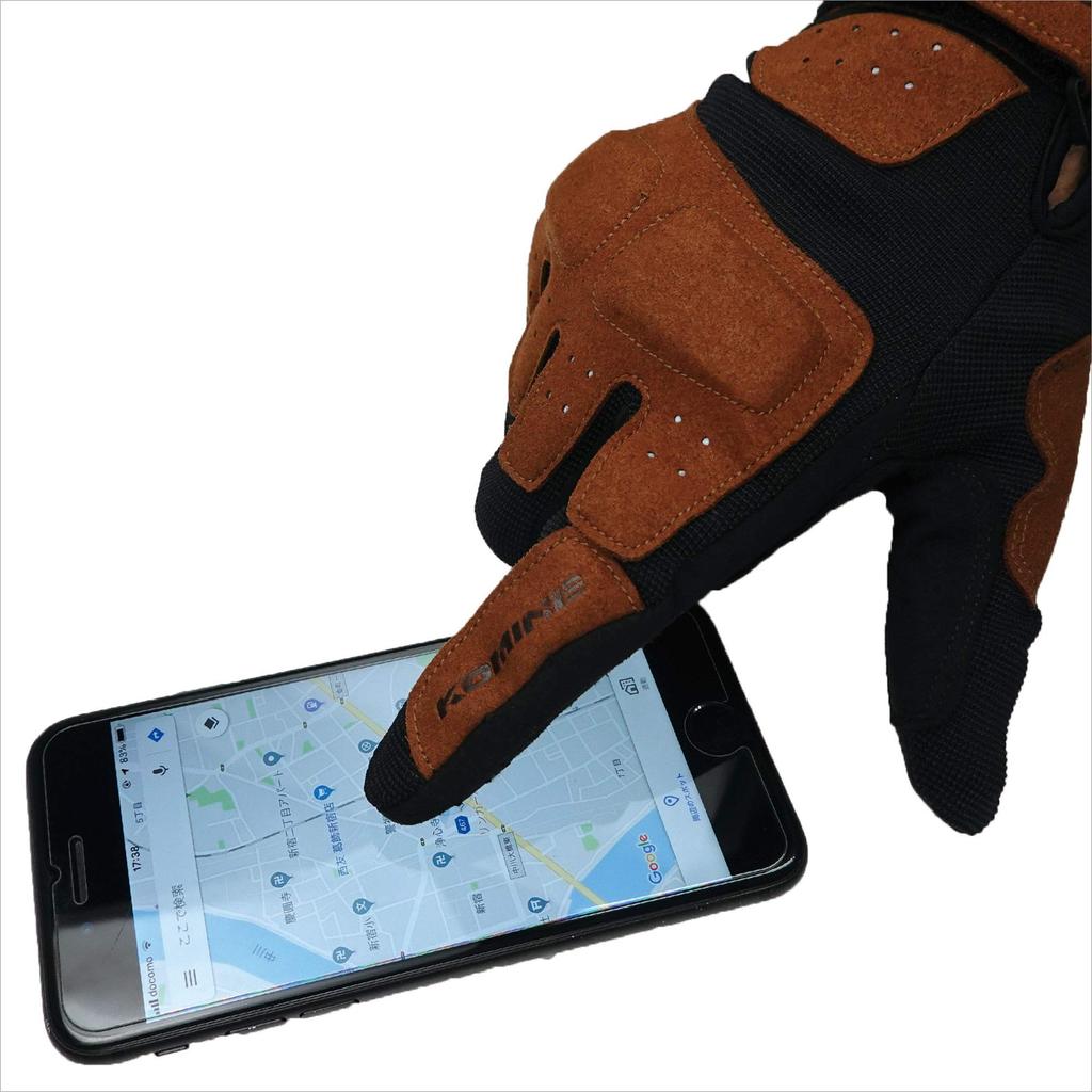 KOMINE Urban Mesh Motorcycle Size Mesh for and Autumn Gloves, Black, 3XL, GK-227 1228, Material, Spring, Summer,