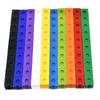 100pcs Linking Building Block 10 Colors Kid Portable Funny Snap Block Educational Toy for Home