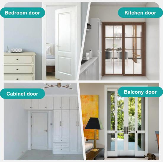 Door Hasp Latch Rustproof Corrosion Resistant Easy Assembly Mini Size 90-Degree Door