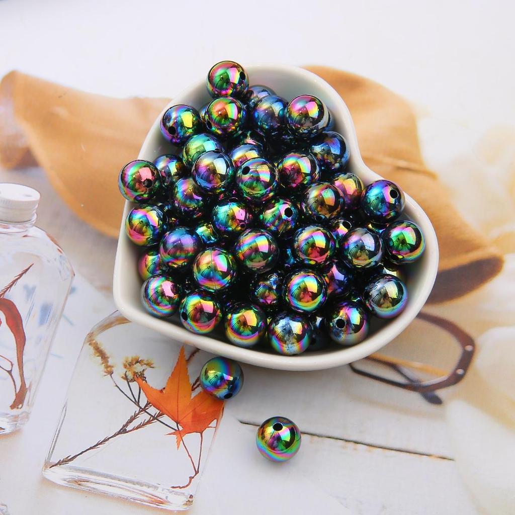 1000-5000 шт. Бусины из искусственного жемчуга ABS разных цветов, блестящие пластиковые разделительные бусины для самостоятельного изготовления ювелирных изделий