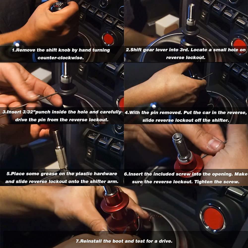 Car Styling Gear Shift Knob Reverse Lifter Up For Subaru BRZ Toyota FT86 GT86