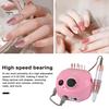 Electric Nail Polishing Machine High Speed Nail Polisher with 6 Grinding Heads for Versatile Nail Care