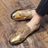 Luxury Brand High Quality Gold Tassel Loafers Shoes Men Soft Comfortable Mens Wedding Thick Sole Casual Shoes Men's Brogue Shoes