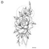 Fake Body Tattoo Temporary Body Art Universal Beautiful Rose Tattoo Decal Personal Use