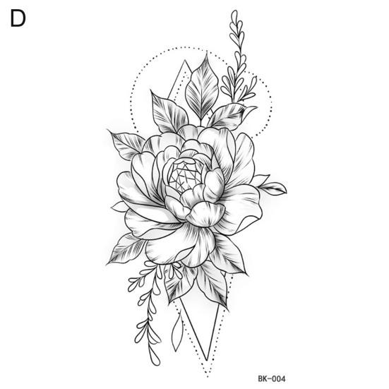 Fake Body Tattoo Temporary Body Art Universal Beautiful Rose Tattoo Decal Personal Use