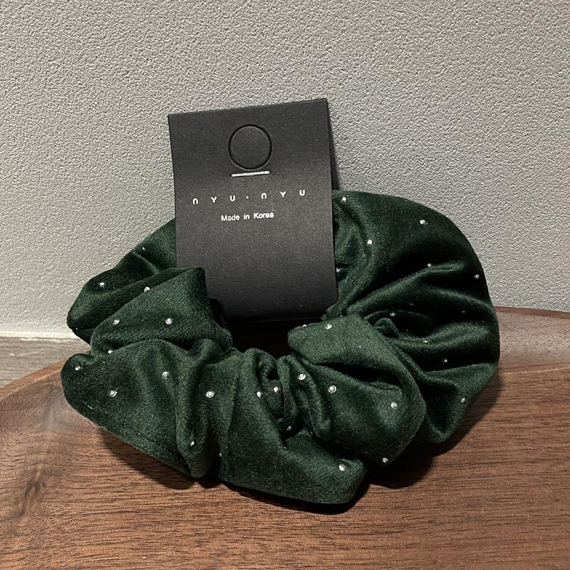 Fashion Women Girls Black Velvet Scrunchie Hair Scrunchies for Hair Elastic Hair Ties Classic Ponytail Free Shipping