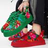 Mens Oriental Floral Canvas Sneakers Autumn Chinese Style Street Hip Hop Casual Shoes Breathable Embroidered Print Daily Walking