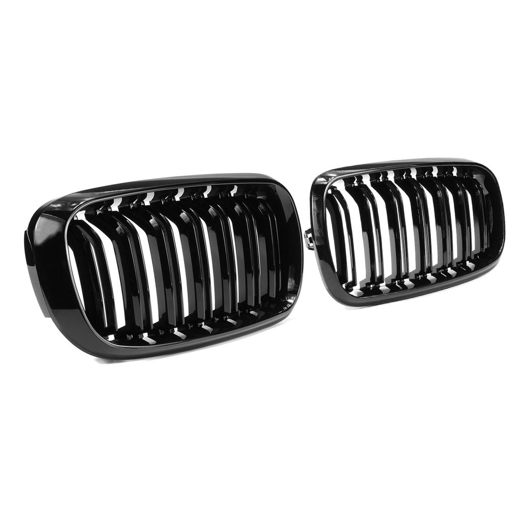 F15 F16 Pair Car Double Slats Front Kidney Racing Grille Replacement For BMW F15 F16 X5 X6 2014 2015 2016 2017 Racing Grills