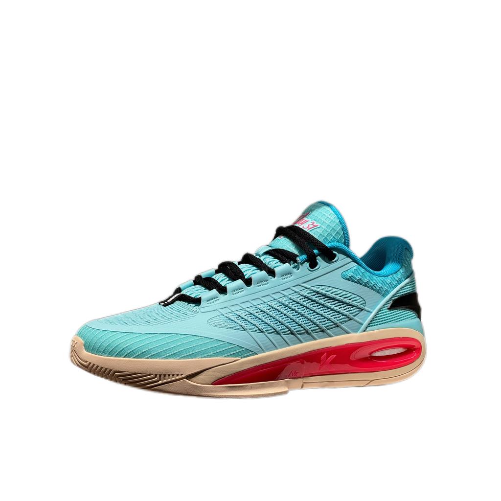 Anta KT10 Bahamas Comfortable Fashion Versatile Non-Slip Supportive Durable Low-Top Carbon Plate Basketball Shoes Men Sneaker Blue Green 112521101-1