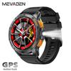 MEVADEN 1.5 Inch Amoled Screen Men's Bluetooth Call Smart Watch Sports LED Flashlight Compass GPS Fitness Tracker Smartwatch For Android IOS MD53