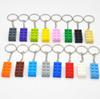 Building Block Keychain 16colors 2*4 Points Children's Novel Toys Accessories Small Particle Bricks Pendant
