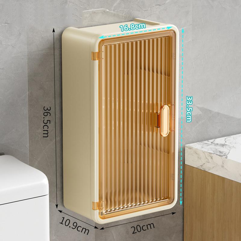 Punch-Free Wall-Mounted Tissue Box Transparent High-Value Rack High-End Storage Box Simple Large Paper Box