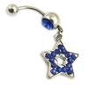 [E5308] - Body Piercing 'Star' Blue