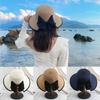 Outdoor Summer Bucket Sun Hat Wide Brim Foldable Cap Beach Straw Hat