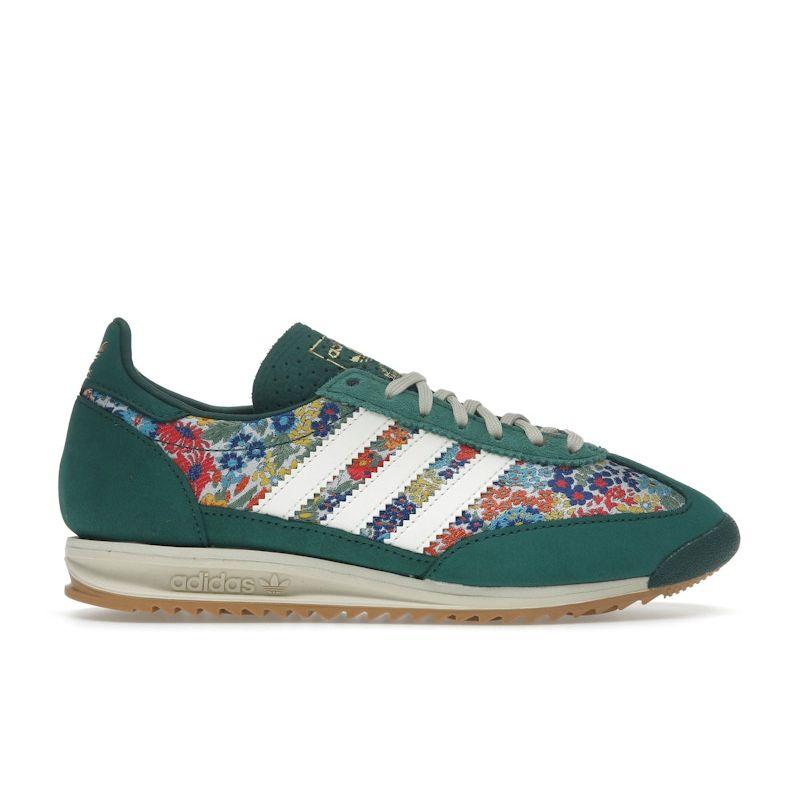 Liberty London X Adidas  SL72 OG Floral Embroidery Women Sneakers Green Collegiate-Green Cream-White JH7226
