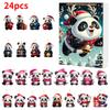 Panda Christmas 24pcs Blind Box Advent Calendar Acrylic Pendant Keychain Gift