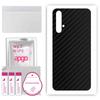 apgo Protective Skin Sticker for the Back Compatible with Honor 20, Wrap Film, Foil, Vinyl - Pattern Carbon Black