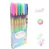 6/12x Rainbow Gel Pen Colorful Rainbow Pen Rainbow Ballpoint Pen Neons Gel Pen for Writing Drawing Journaling Sketching