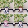 Cuddly Lucifer Cartoon Cat Plush Keychain Fun Gray Pink Brown Bag Pendant Charm