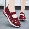 New Women's Casual Shoes Embroidered Mesh Breathable Lightweight Women's Walking Shoes
