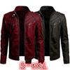 High Quality Fashion Men Autumn Winter Leather Jacket Street Style Man Motorcycle Jacket